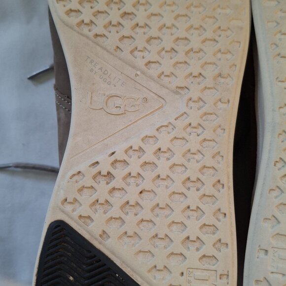 UGG Mens Size 13 Brown Perforated Leather Chukka Boots Comfortable - Picture 8 of 12